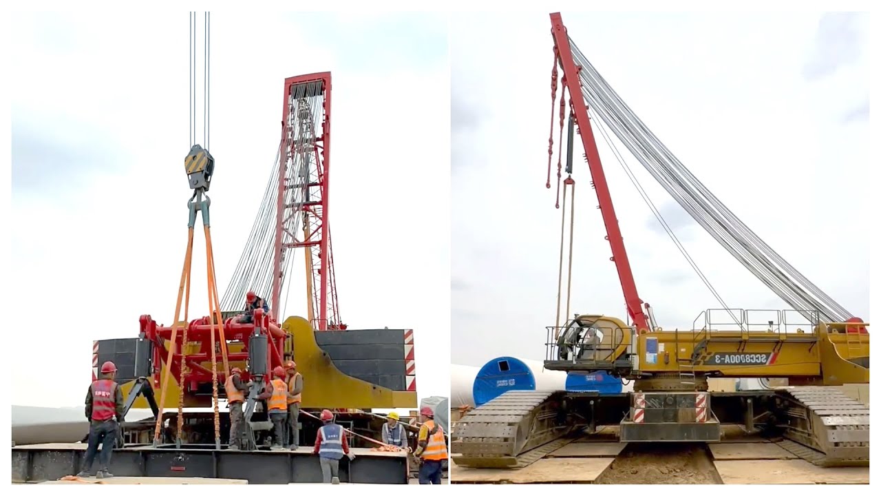 The whole process of 800-ton crawler crane from start to finish