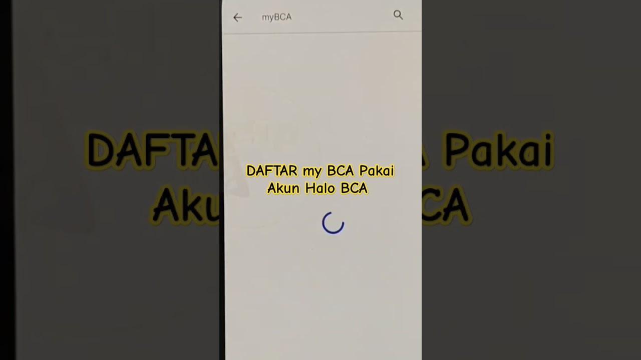 Cara daftar akun mybca pakai akun halo BCA#bca #bankbca #tutorial
