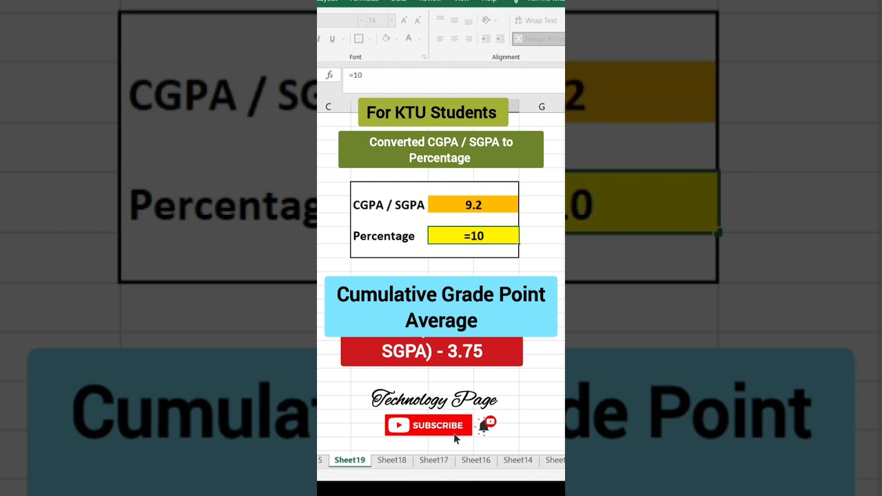Convert SGPA / CGPA to percentage | KTU Student #ytshorts #viralshorts  #youtuber #india #trending