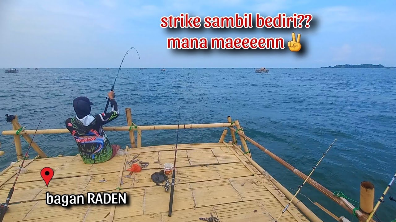 Mancing sesantai itu asalkan tau triknya || new mancing bagan tanjung kait.