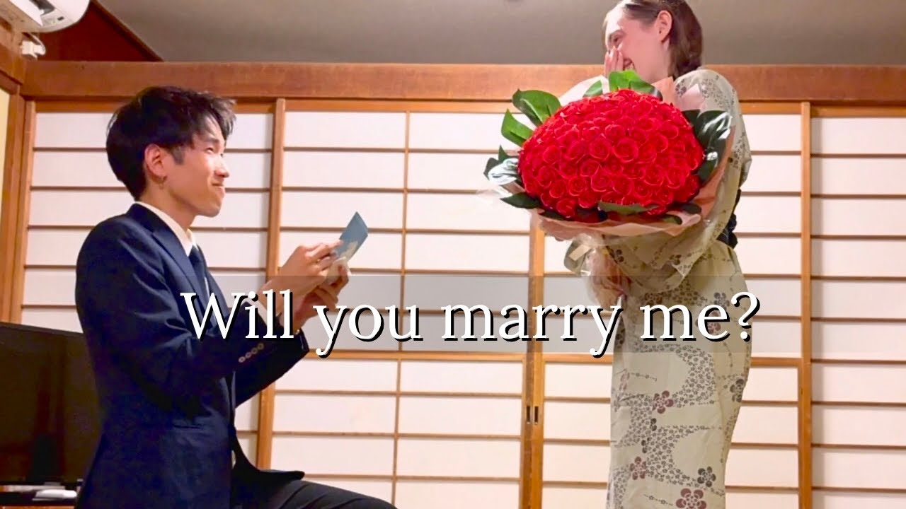 [4K] I proposed after 5 years! [International couple]