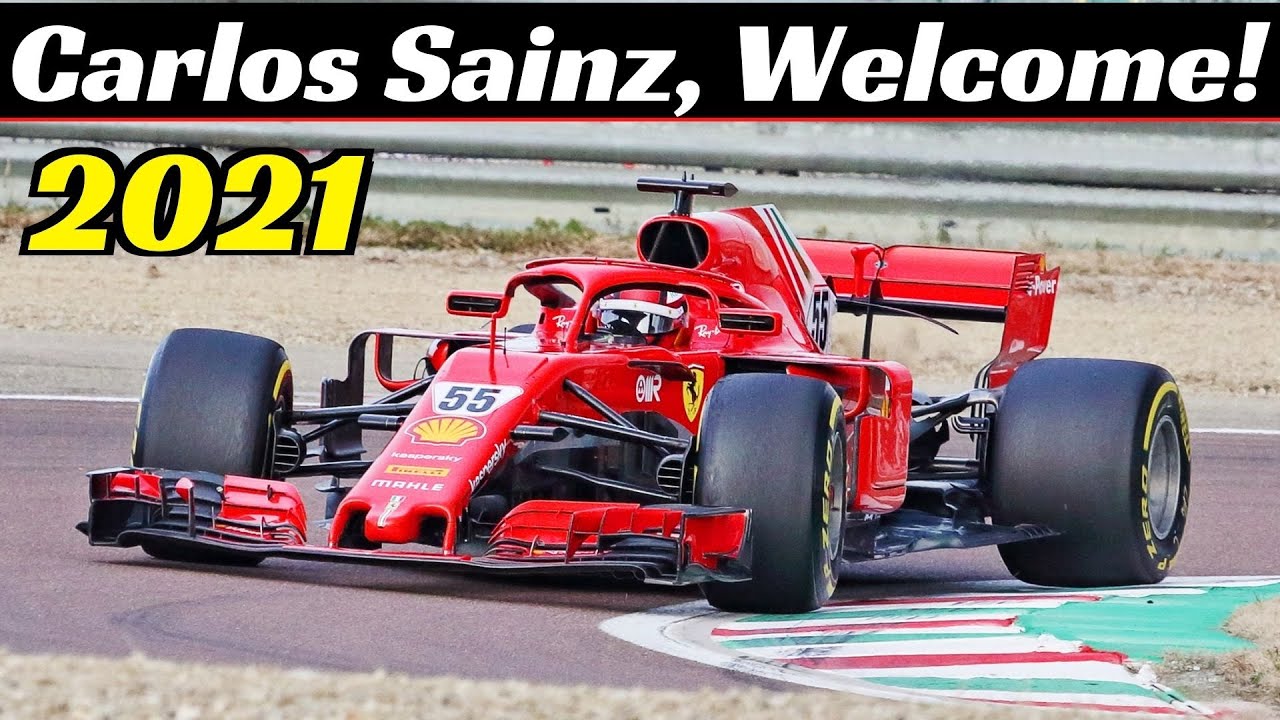 Carlos Sainz Ferrari Debut at Fiorano Circuit! - January 27, 2021 - 2018 Ferrari SF71H Test Day