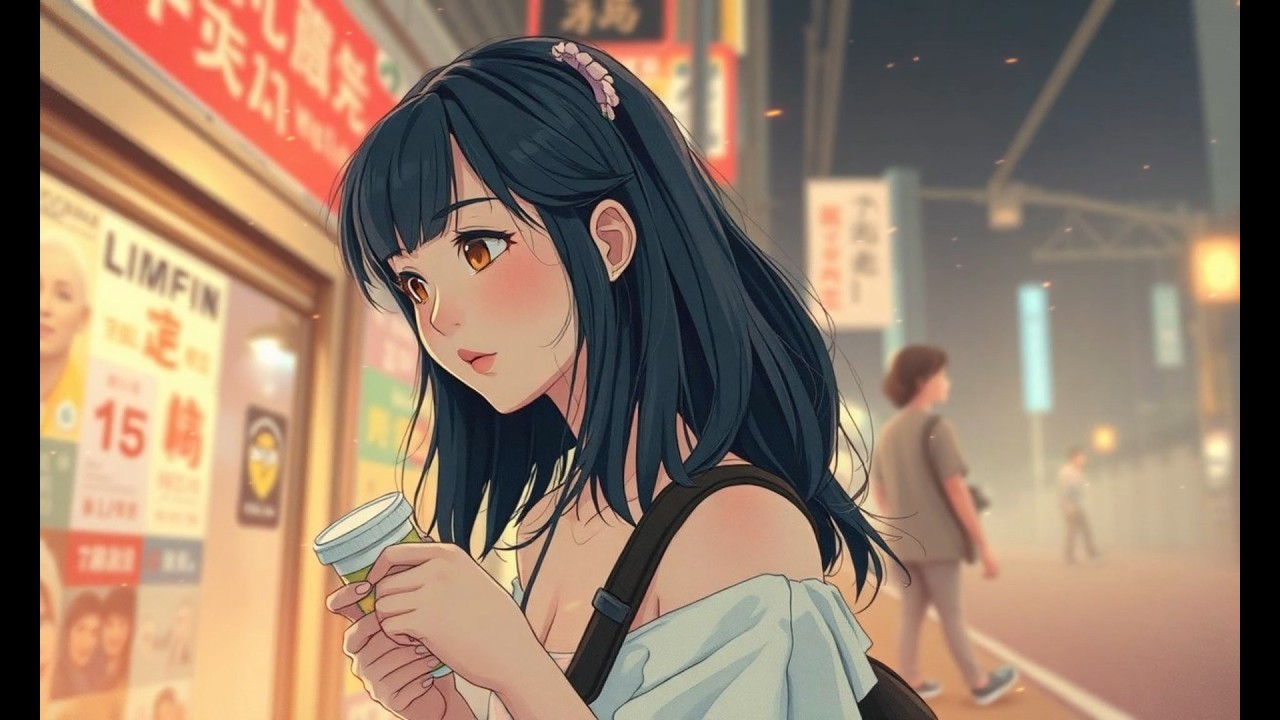 Neon Coffee Walk ☕🌙 | Late Night City Lofi