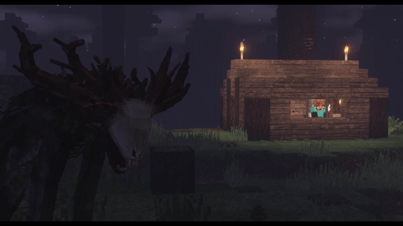 Minecraft Antlers of Hunger Wendigo Horror Mod
