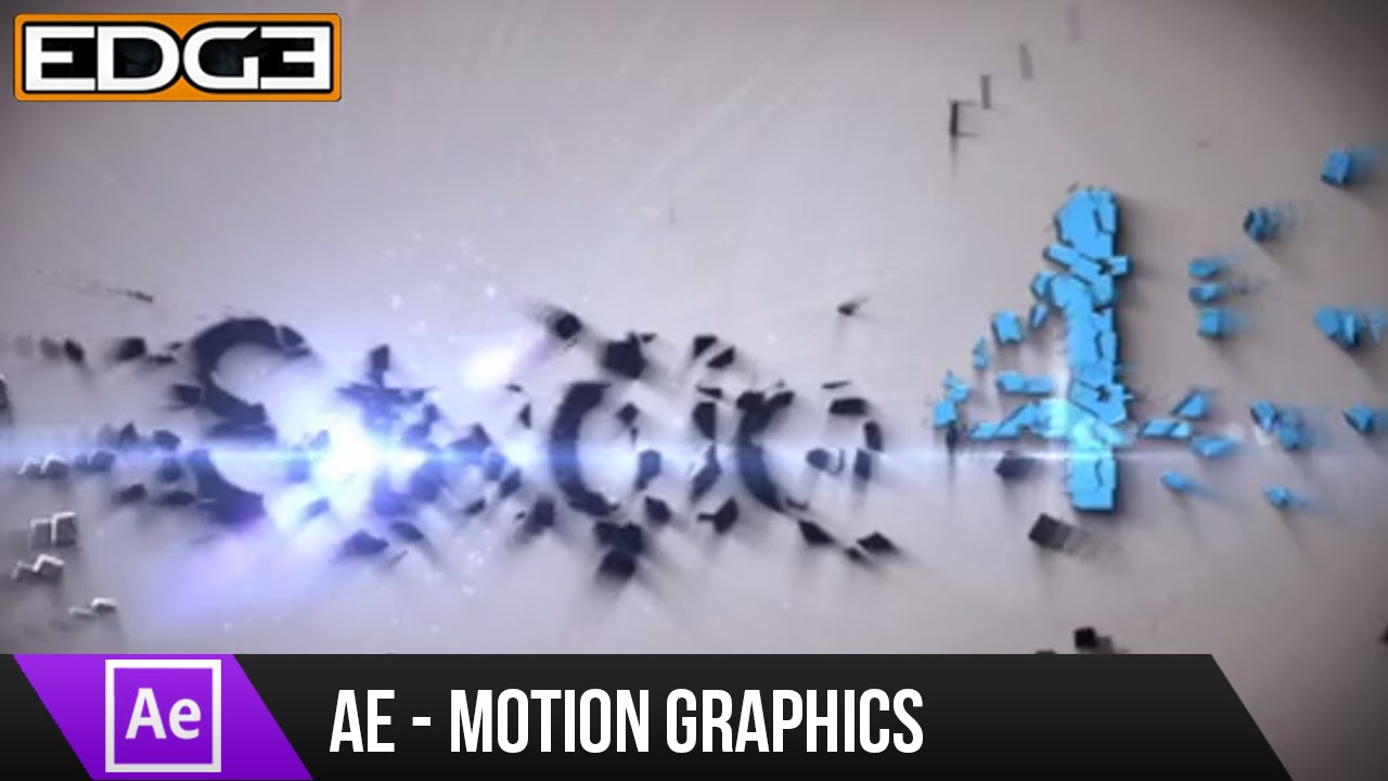 After Effects Tutorial - Shatter Motion Graphics Effect HD