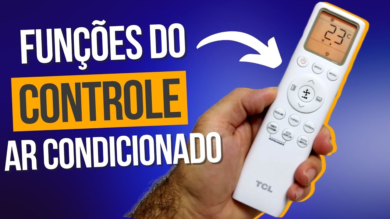 Ar condicionado TCL Elite SERIES Inverter Todas as funções do controle remoto