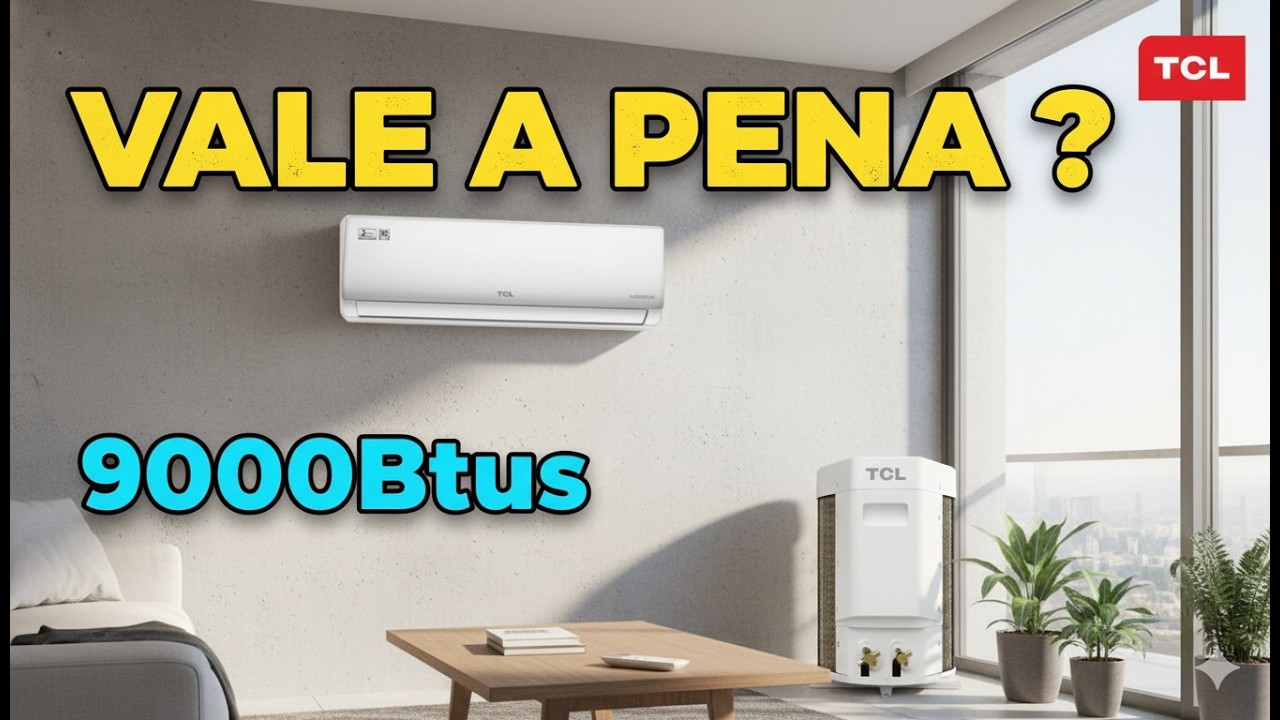 Ar Condicionado TCL Elite Inverter 9000 BTUs VALE A PENA em 2025? Silêncio, Economia e Conforto!