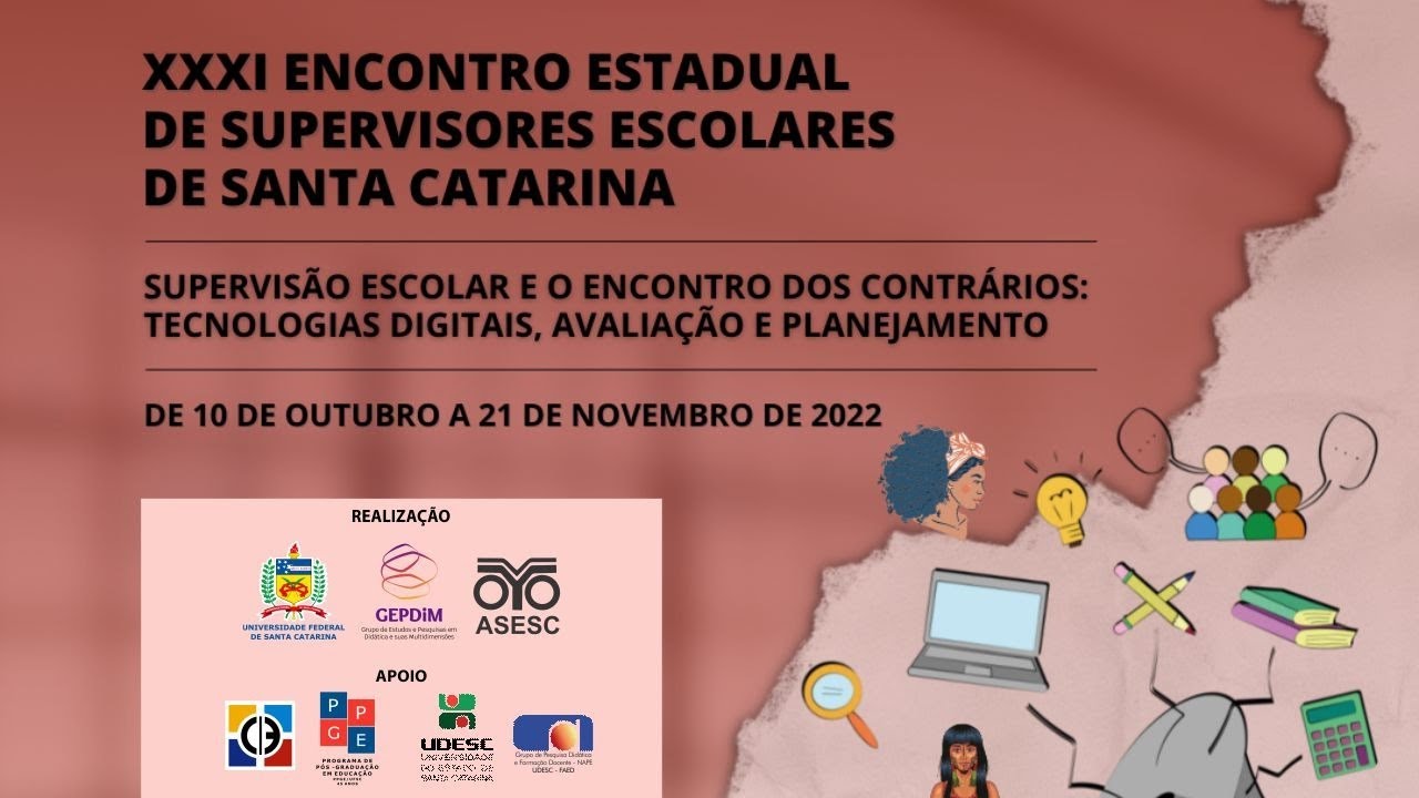 Abertura e webconferência Desenvolvimento curricular e avaliação institucional