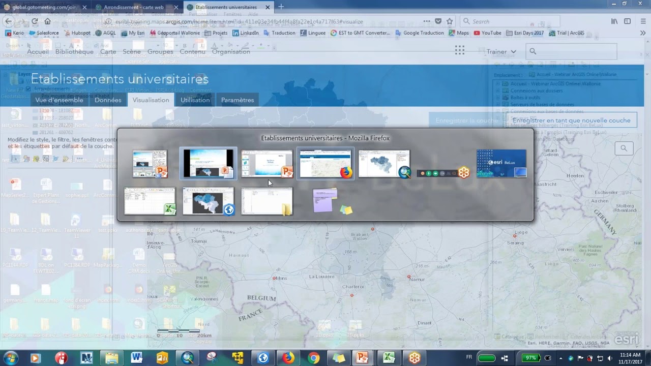 Webinar Créez et publiez des cartes avec ArcGIS Online