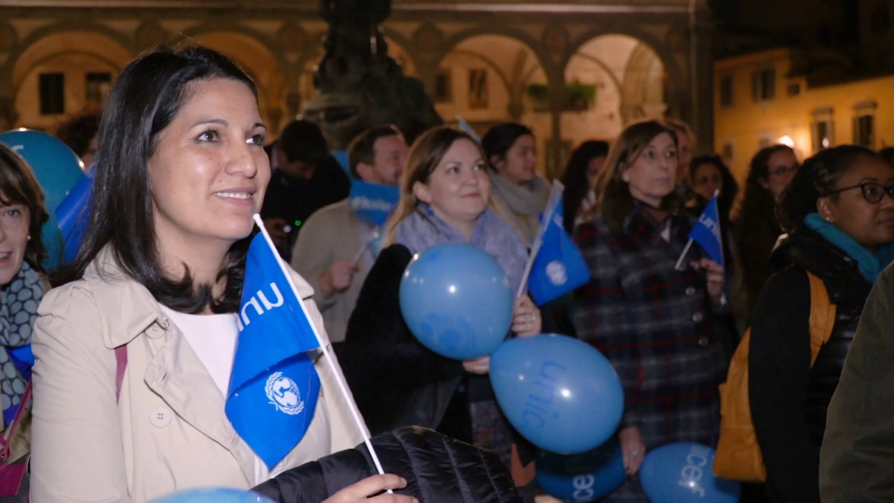 Watch UNICEF Innocenti #GoBlue for World Children's Day 2019