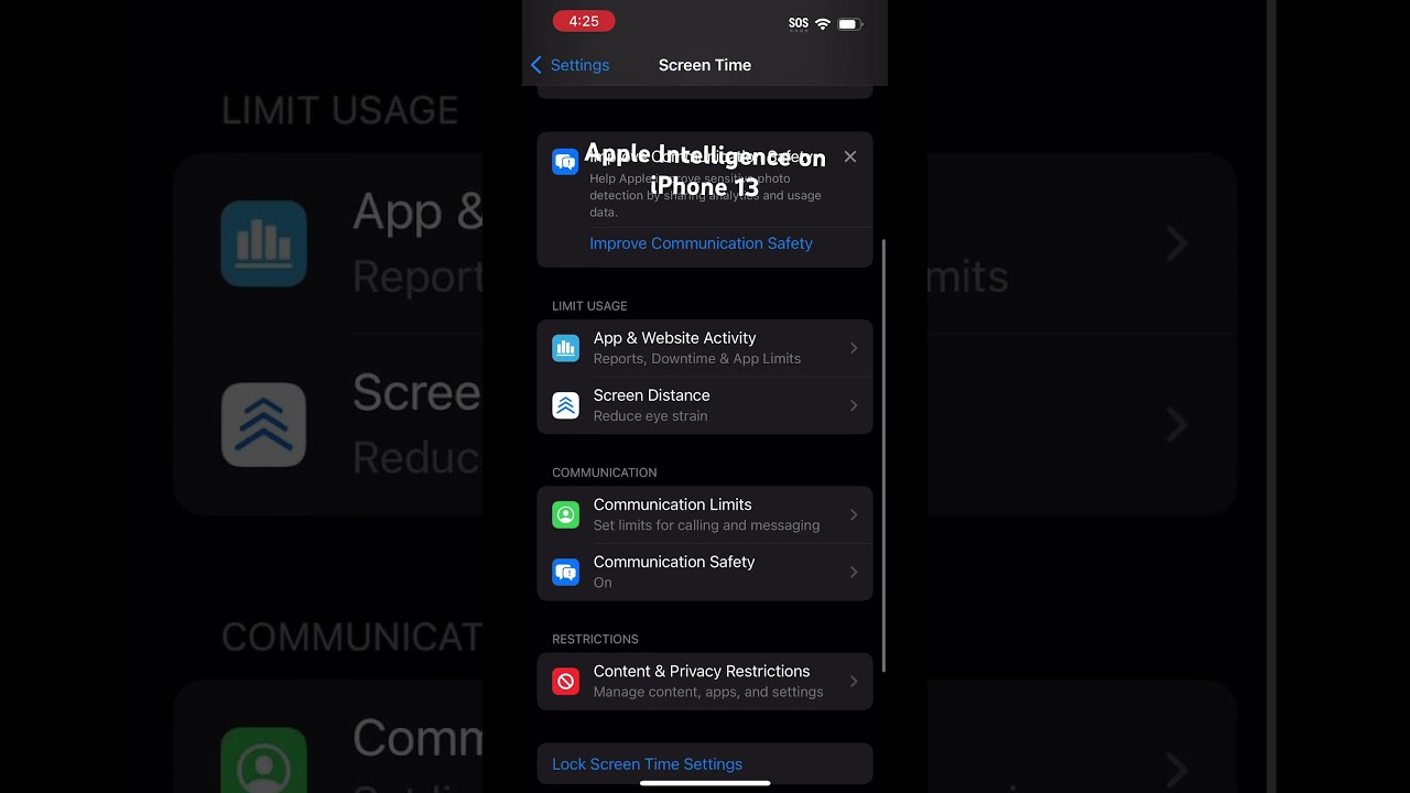 Apple Intelligence on iPhone 13