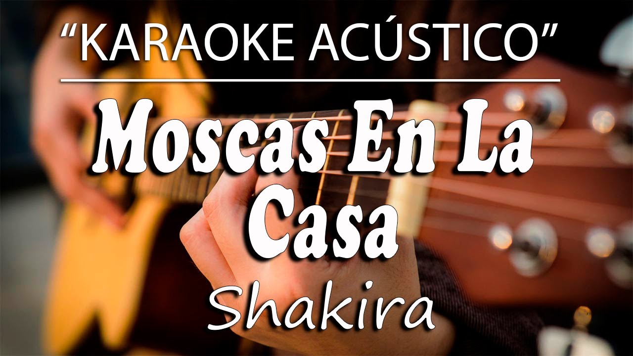 Moscas En La Casa - Shakira (KARAOKE ACÚSTICO)