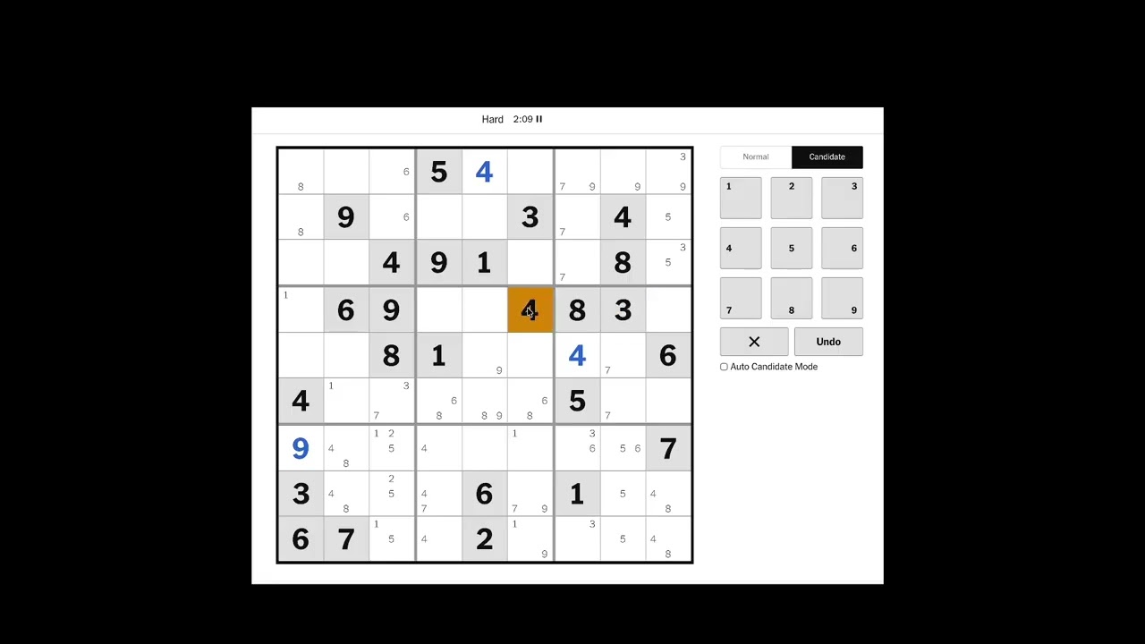 The New York Times Hard Sudoku - February 10th 2026 (Solution/Walkthrough)