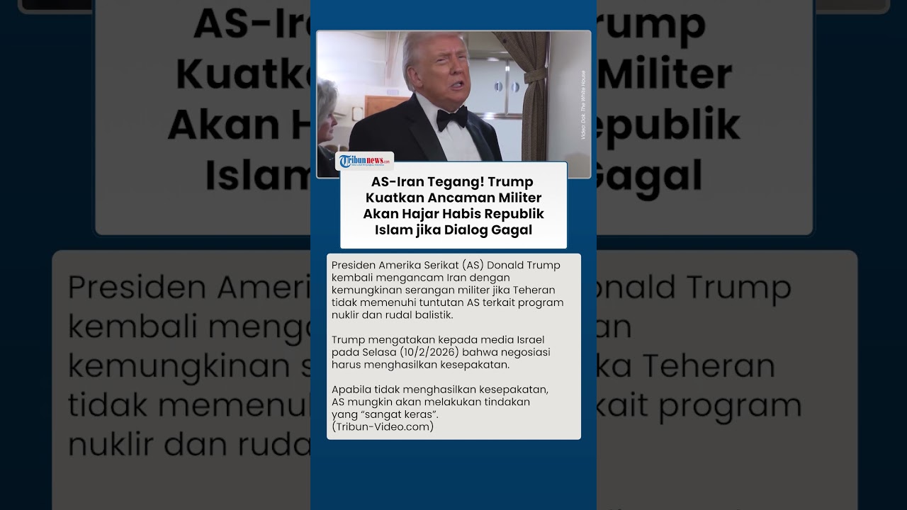 AS-Iran Tegang! Trump Kuatkan Ancaman Militer, Hajar dengan Cara Mematikan Jika Negosiasi Gagal