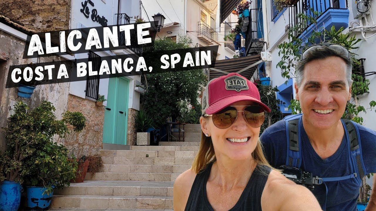 ALICANTE SPAIN COSTA BLANCA | Walking Tour 4K Barrio Santa Cruz, Santa Barbara Castle, Sunset