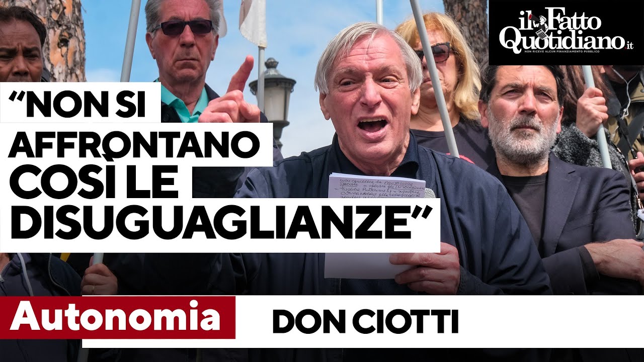 Don Ciotti contro il governo: 