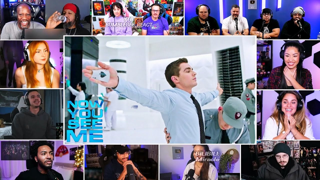 Card Throw Scene | Now You See Me 2 (2016) reaction mashup