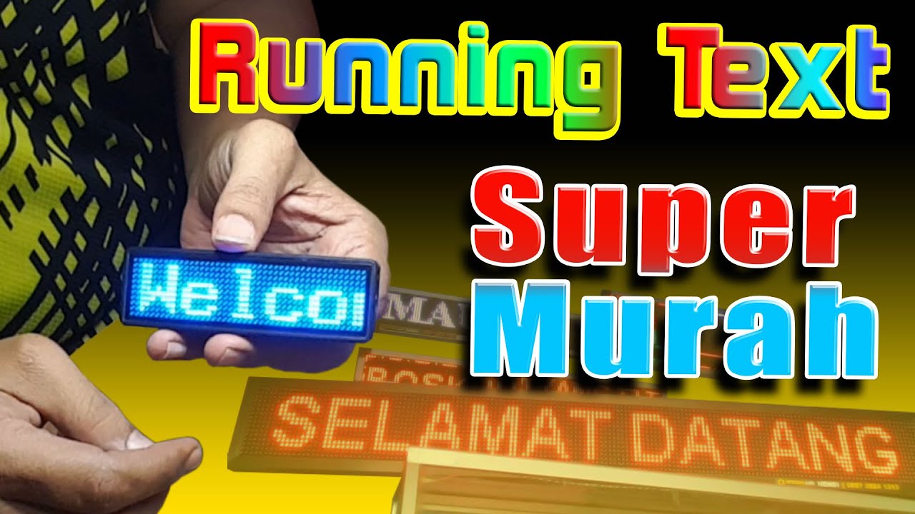 Running Text: An Attractive and Effective Promotional Tool
