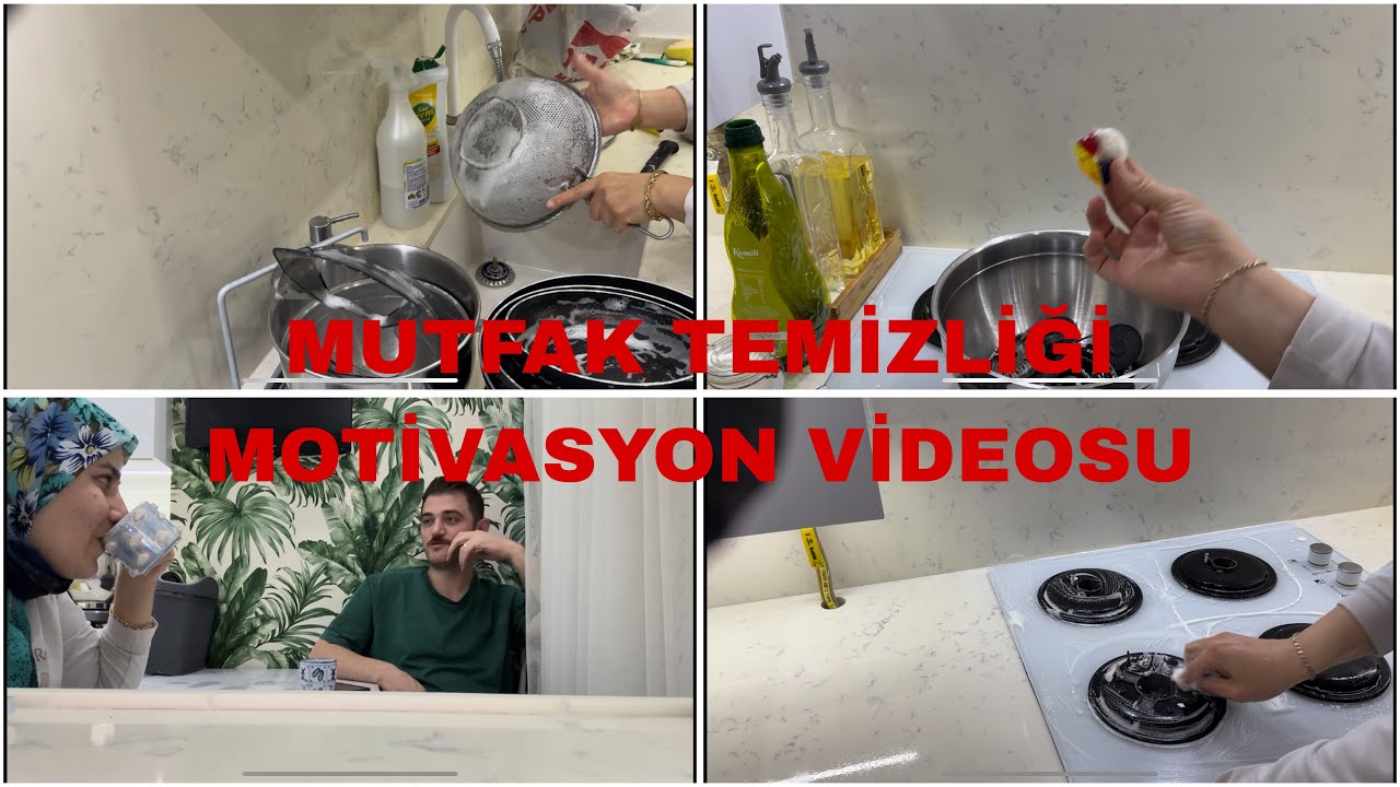 ÇOCUKLU ANNELERE ÖZEL MUTFAK TEMİZLİĞİ MOTİVASYON VİDEOSU | EŞİMLE İTİRAF EDİYORUZ | TEMİZLİK TÜYOSU