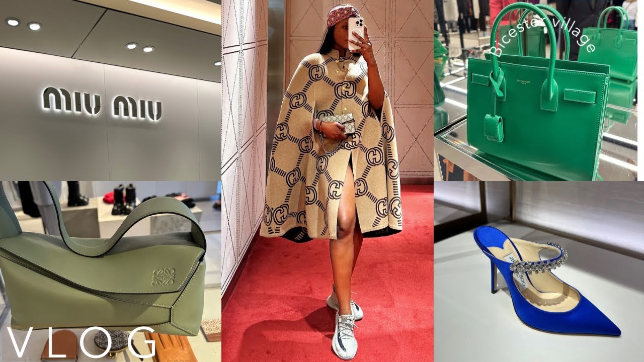 BICESTER VILLAGE LUXURY SHOPPING | Dior, Loewe , Prada,Jimmy, Fendi,Gucci,Versace,bottega V & more