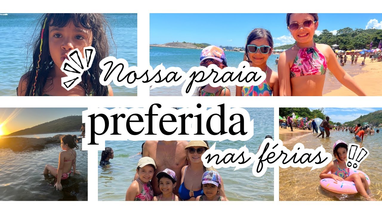 🌴☀️ A PRAIA PREFERIDA DAS NOSSAS FILHAS NAS FÉRIAS! 