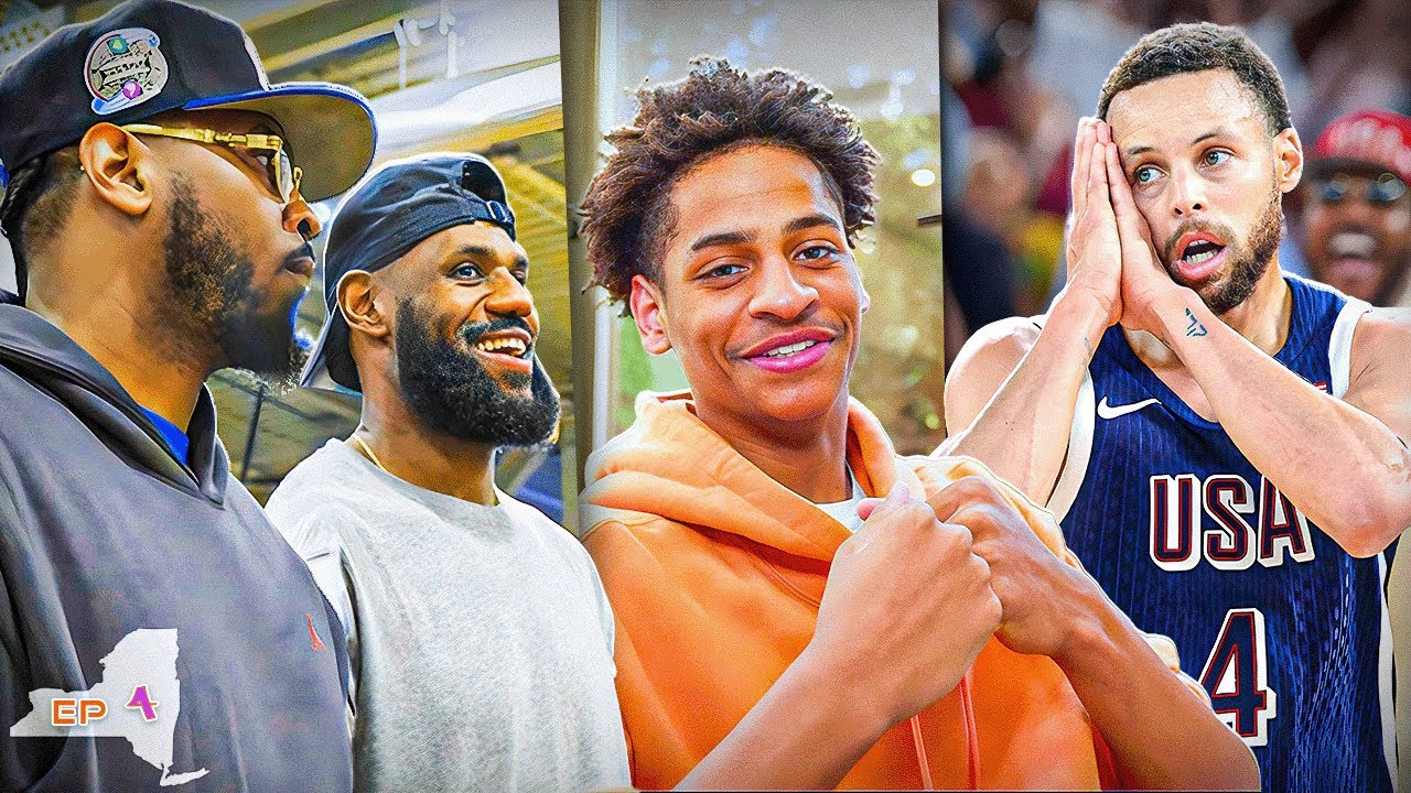 Kiyan Goes To Paris With LeBron & Steph 😱