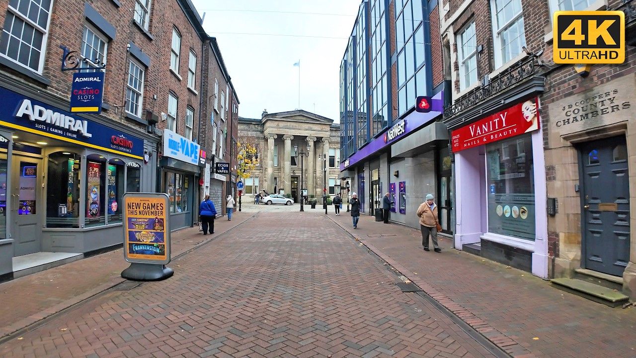 Macclesfield Town Centre | 4K Walk
