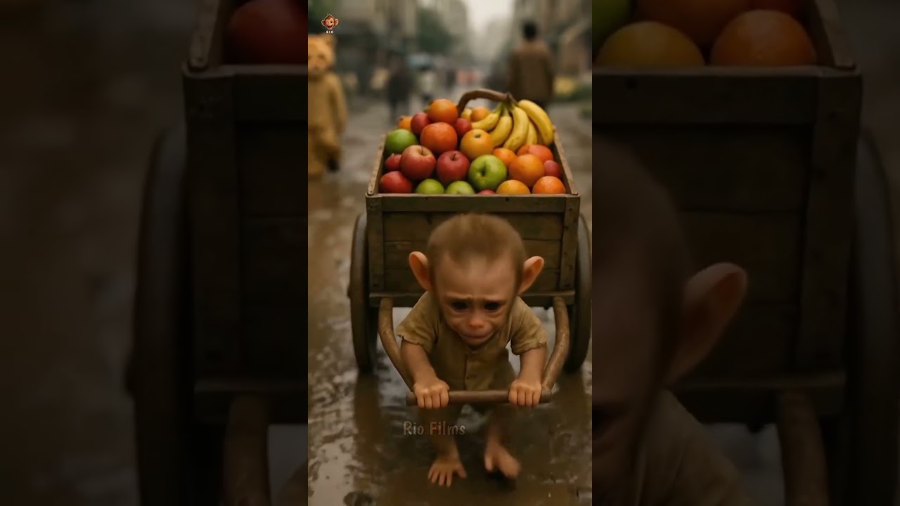 Poor baby monkey Rio car selfie emotional 😭 transformation story ❤️ - RIO X FILMS 🎬