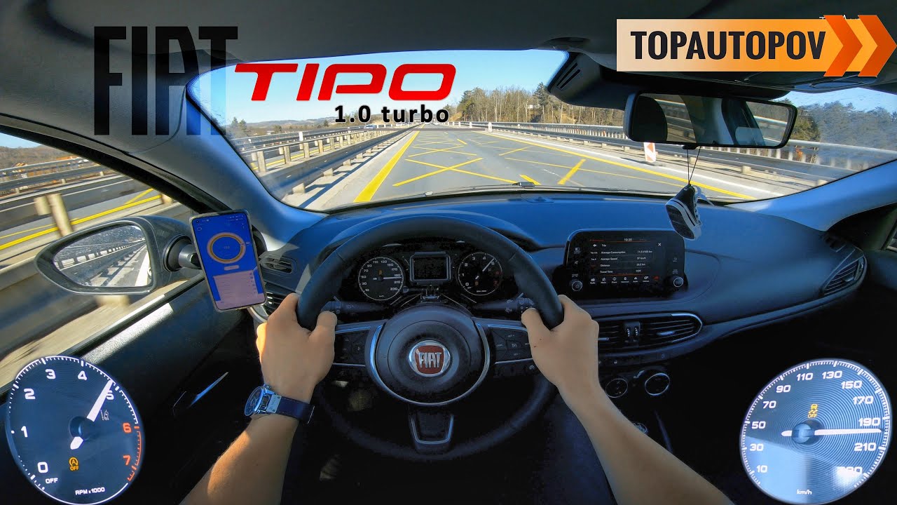 Fiat Tipo 1.0T (73kW) |81| 4K TEST DRIVE POV - ACCELERATION, ENGINE, BRAKES🔸TopAutoPOV