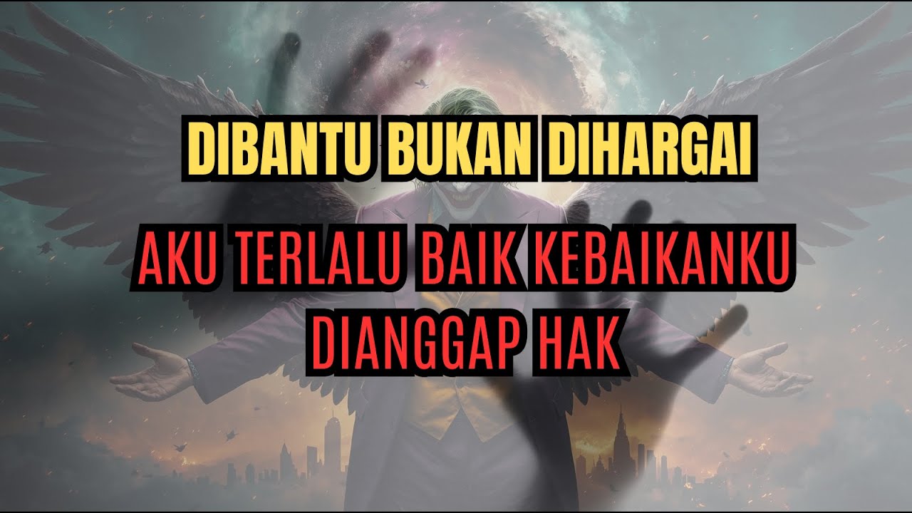 Aku Membantu dengan Tulus, Mereka Mengambil Tanpa Pernah Menghargai