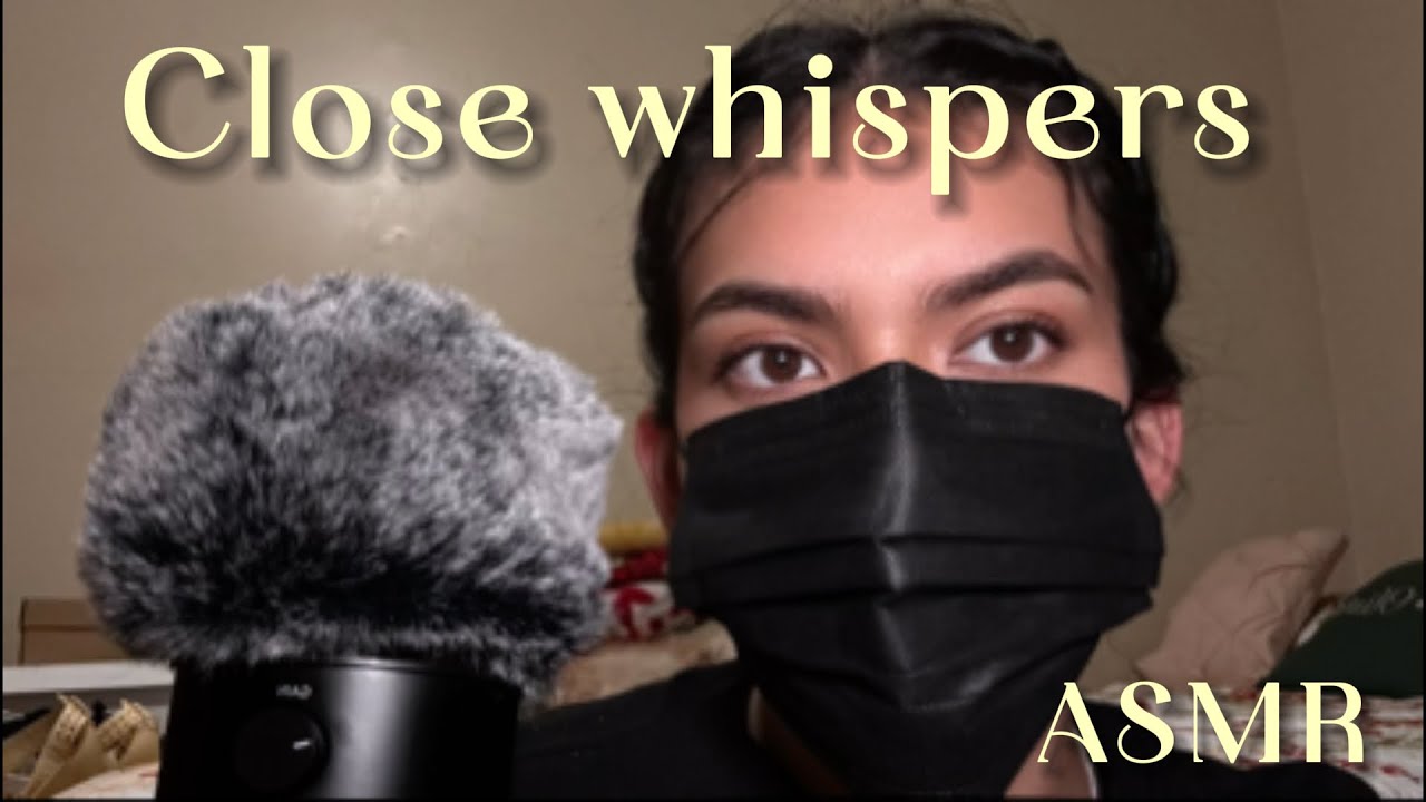 ASMR ✨Close whispers with mask✨ 😷 