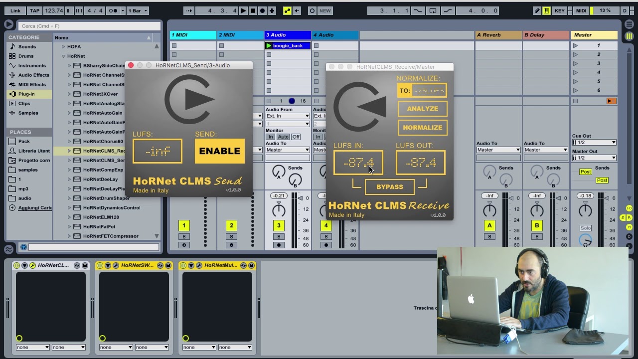 HoRNet plugins CLMS Constant Loudness Monitor System  Demo