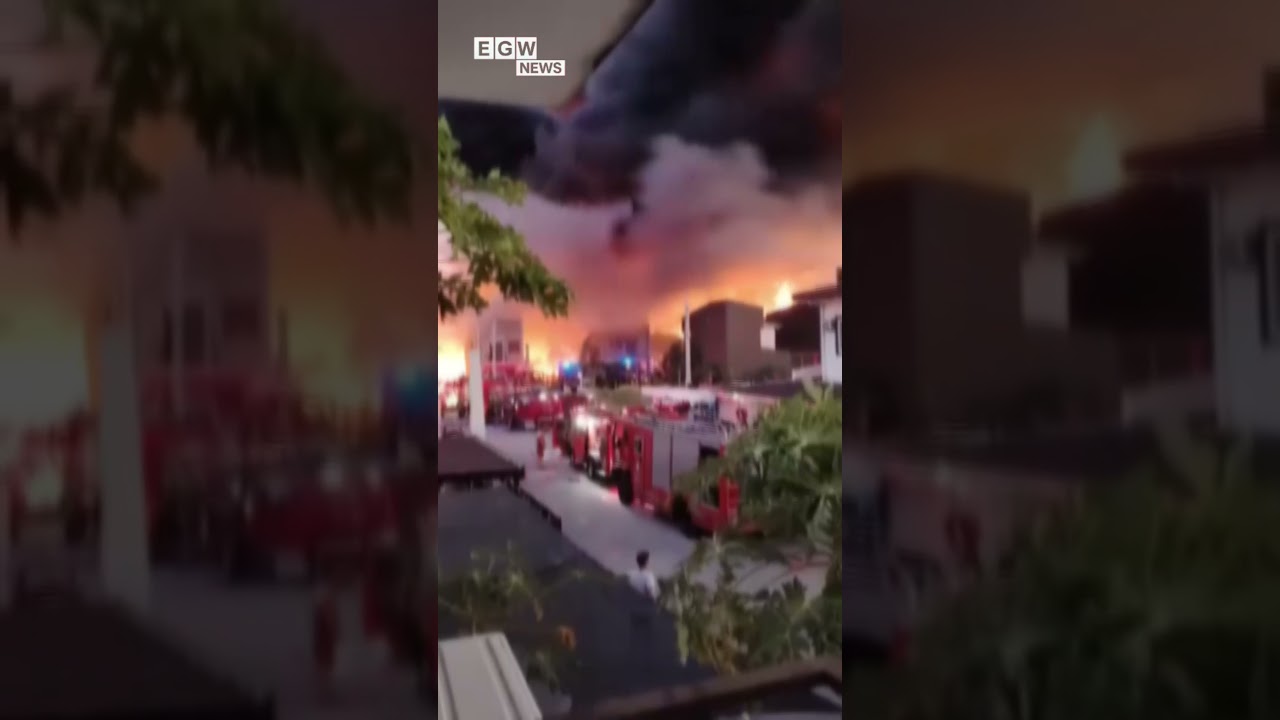 Massive fires reached the Israeli military base #israelfires #israel #short
