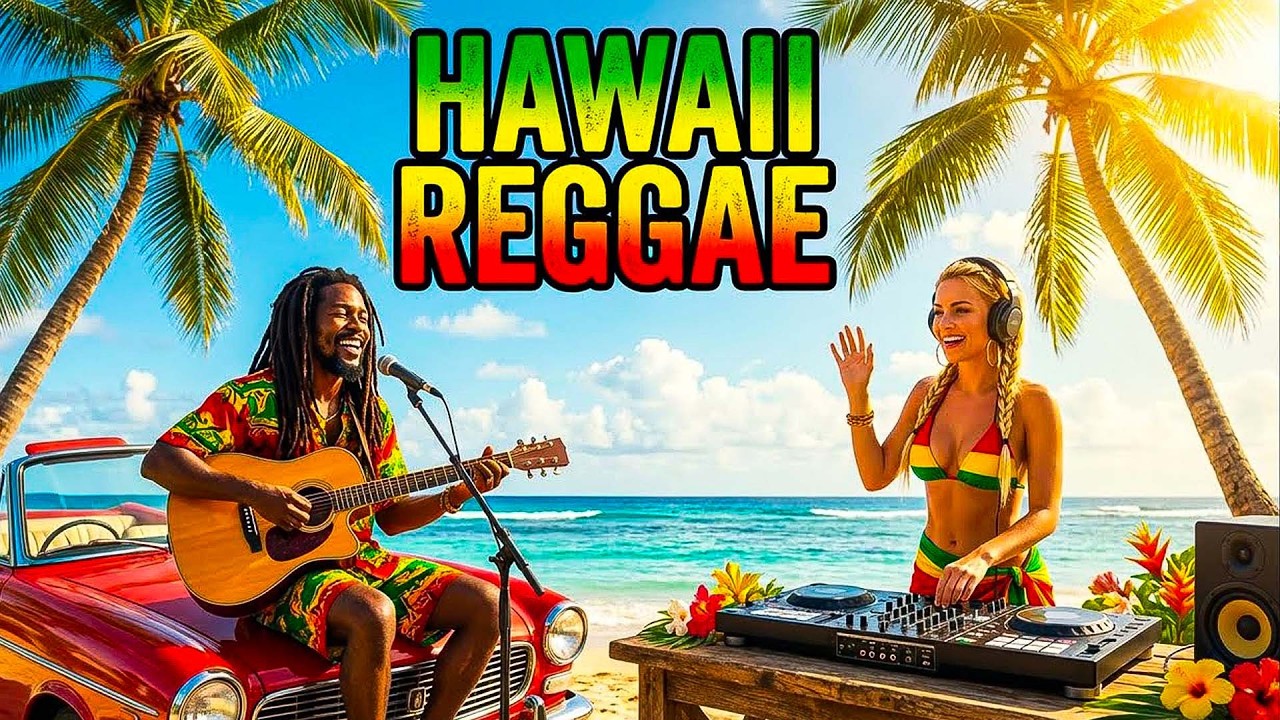 Hawaii Sunset Reggae 🌴 Tropical Beach Grooves for Relax & Feel-Good Vibes ☀️