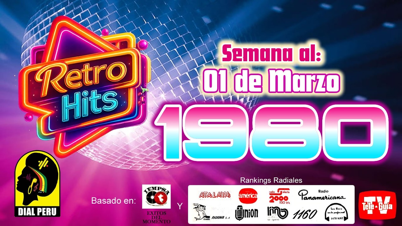 Retro Hits 969: Ranking Peru al 01/03/1980