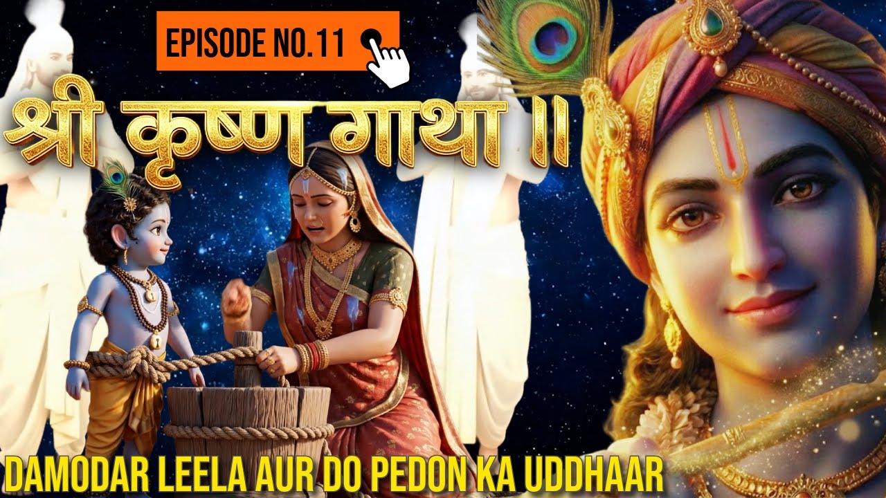 श्री कृष्ण गाथा EP 11-Damodar Leela aur Do Pedon ka Uddhaar-@PrabhuLeelaTV #krishnaleela #kishna