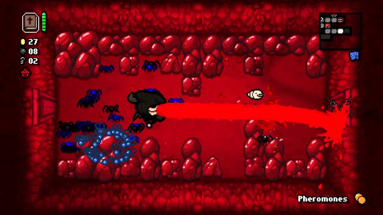 The Binding of Isaac, bugs for days.