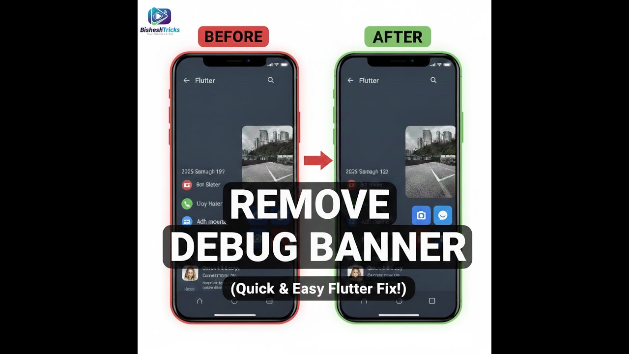 Flutter Tutorial Hide the Debug Mode Banner in 60 Seconds