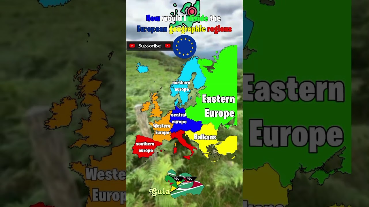 How would I divide the European geographic regions#subscribe#like#geography#map#maps#mapping#europe