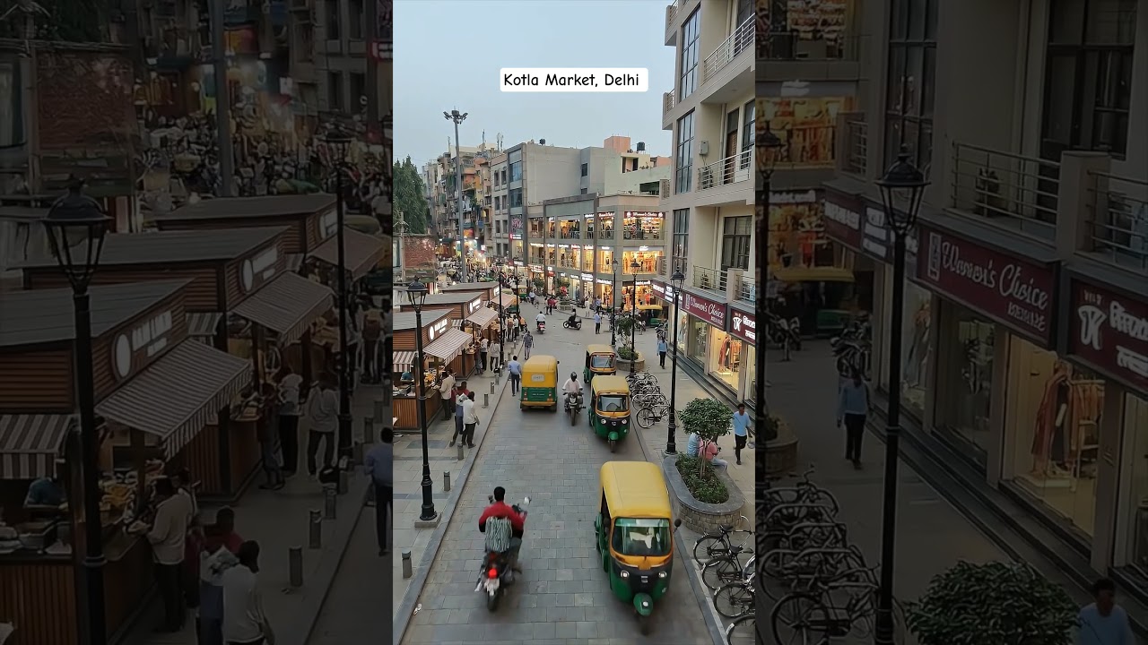 Kotla Market Delhi Street Transformation | AI Concept