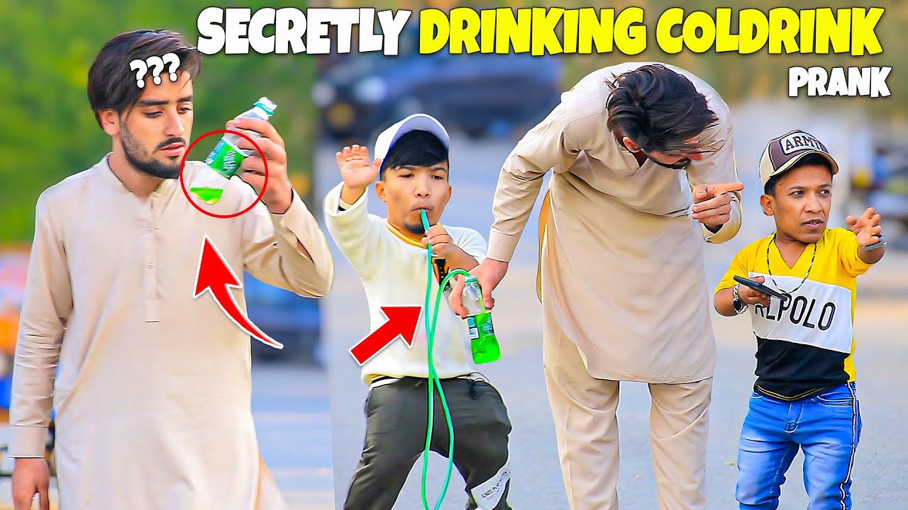 Secretly Drinking Coldrink - Long Straw Prank | @NewTalentOfficial