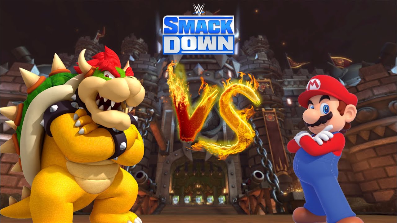 WWE 2k22 Mario Bros vs Bowser
