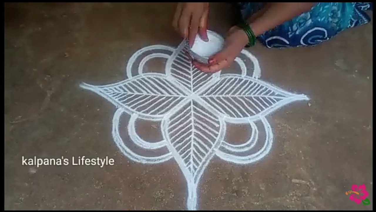 purattasi matham special simple Kollam easy rangoli pandaga Muggulu