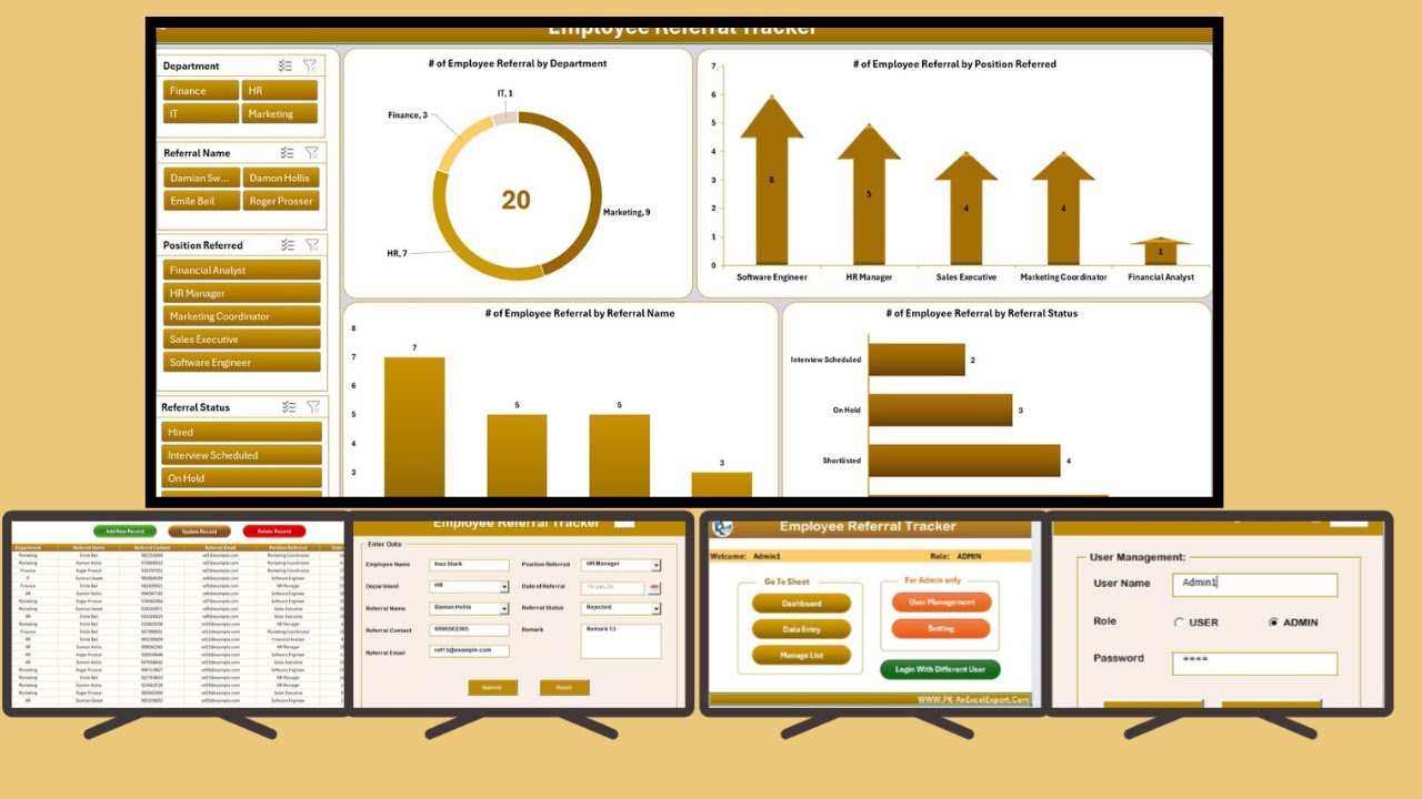 Employee Referral Tracker in Excel