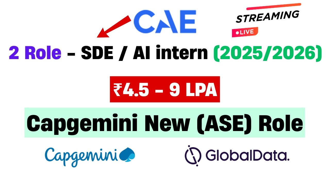 😲4 Bulk Hiring 2026 | Capgemini Hiring 2025 Batch | 2026, 2025 Batch Hiring Off Campus