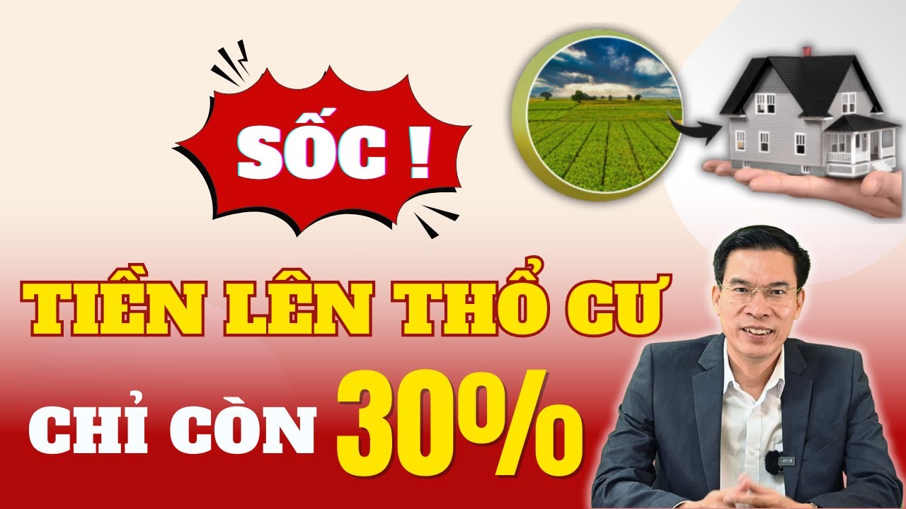 Tiền chuyển đất nông nghiệp sang đất ở chỉ còn 30%?