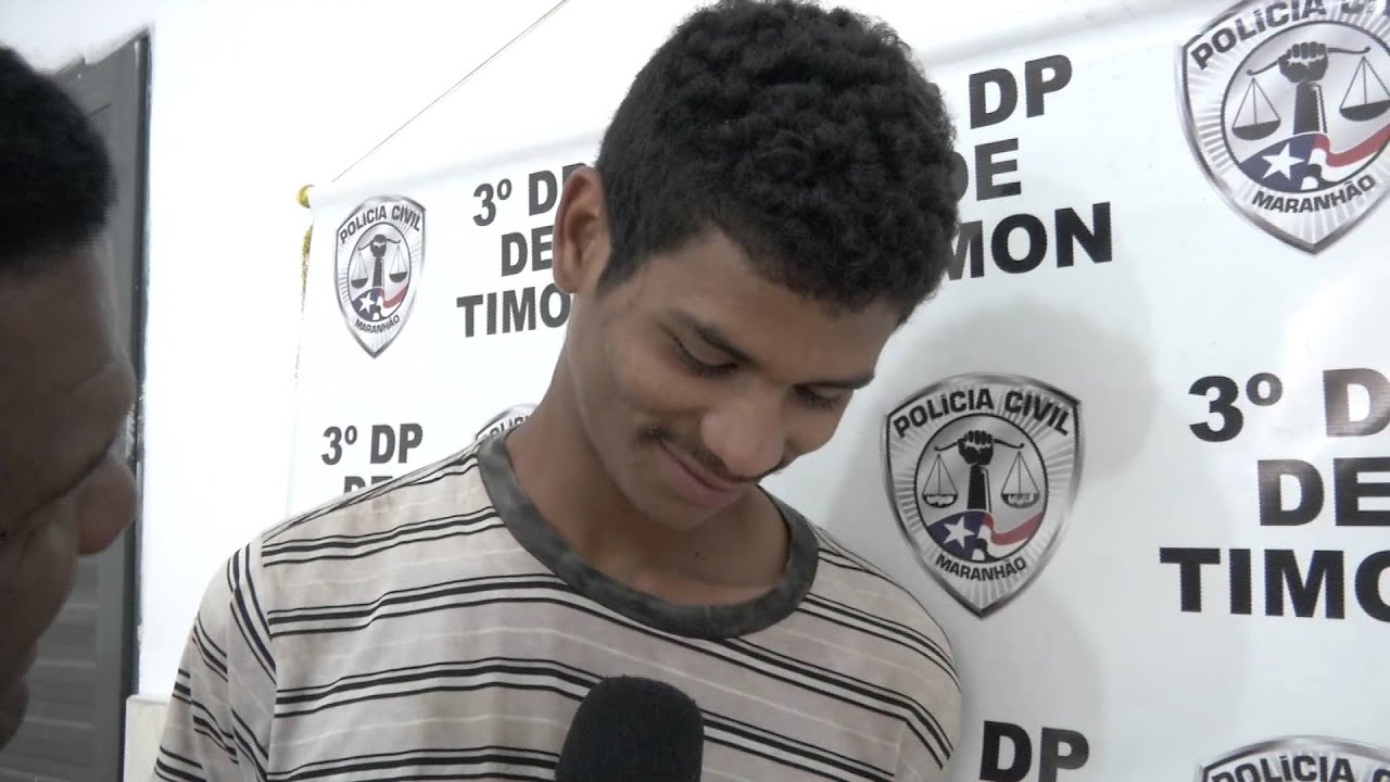Jovem preso em Timon diz que roubar é profissão