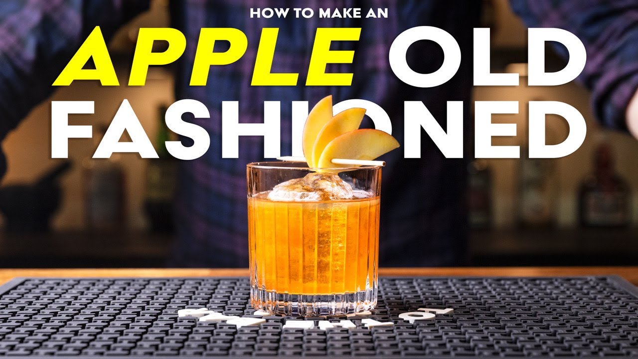 ЛУЧШИЙ яблочный коктейль Old Fashioned. Простой коктейль с бурбоном.