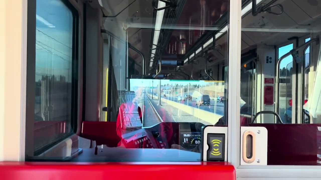 C-train Calgary University station to crowfoot station 