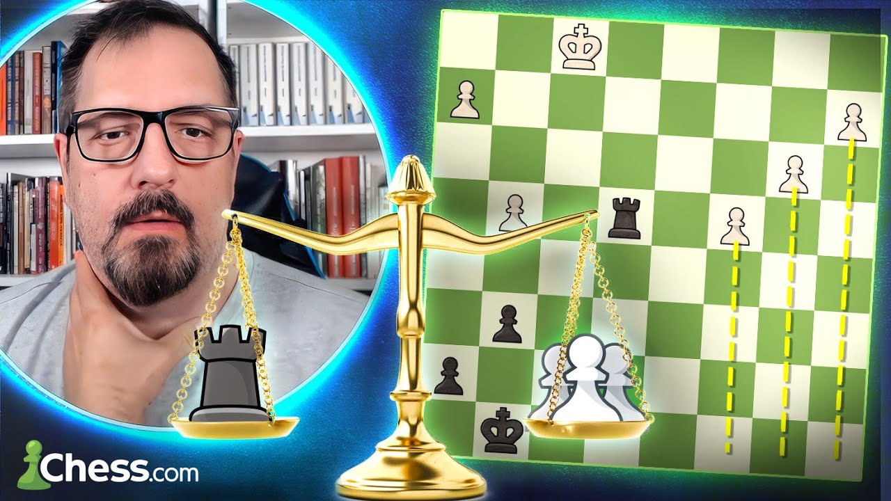 3 PEONES LIGADOS y PASADOS vs. 1 TORRE 🔥 ¿Qué vale más?